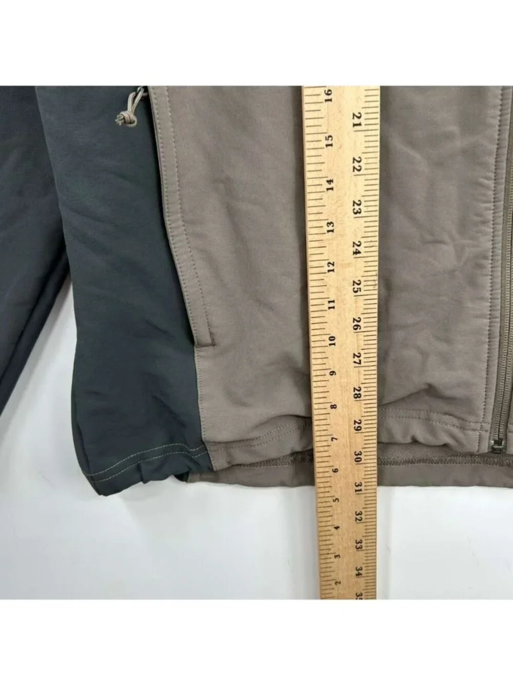 The North Face Apex Bionic Jacket Men's XL Gray & Beige Full Zip Windwall Hiking